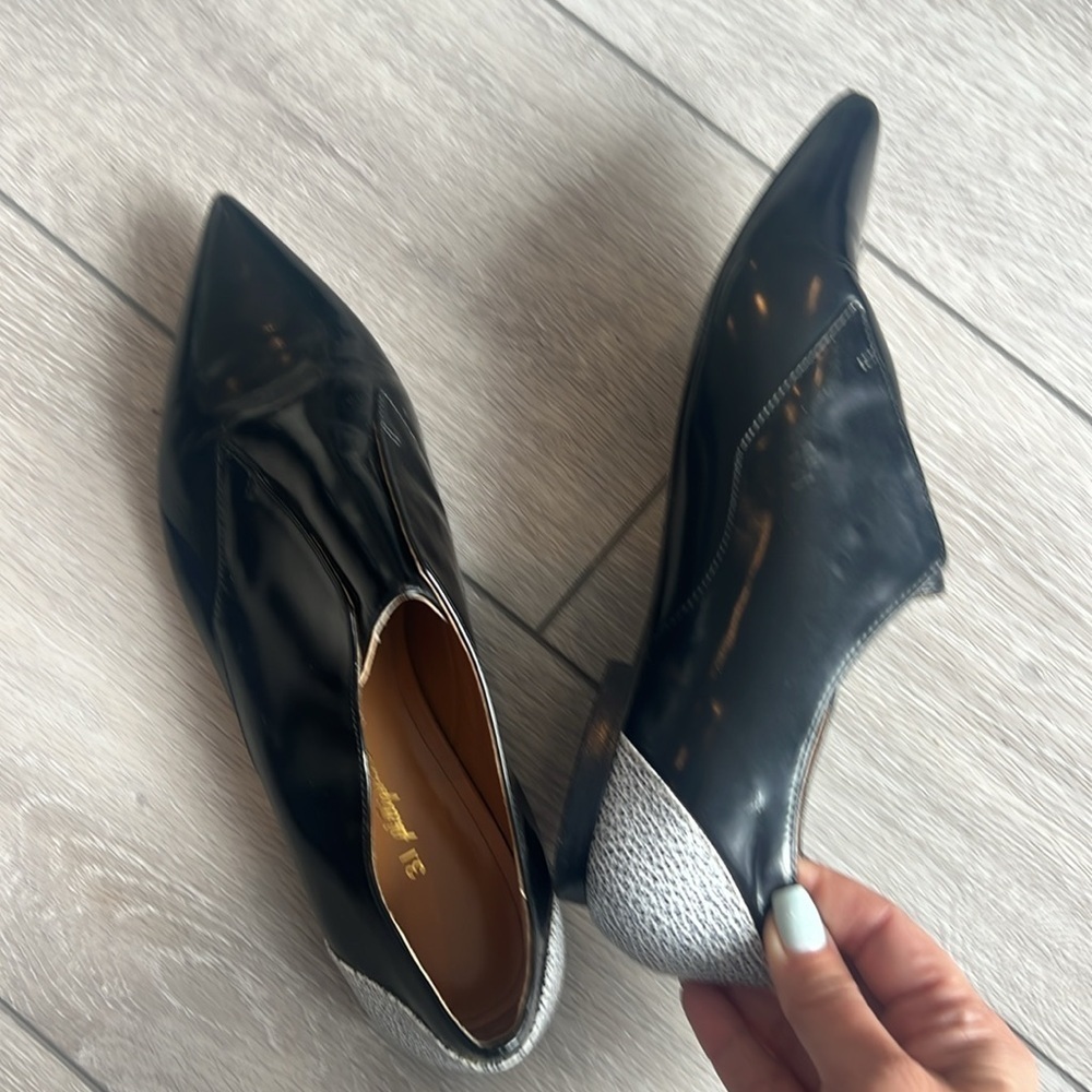 3.1 Phillip Lim black patent leather pointy toe slip on Italian Oxford shoe 8 - Picture 7 of 12